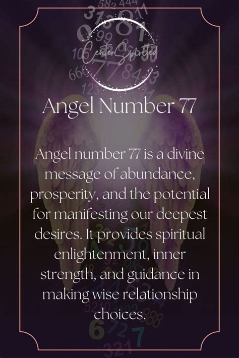 Angel Number 77: Meaning and Symbolism .